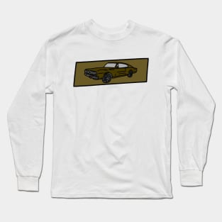 muscle cars vintage retro illustration Long Sleeve T-Shirt